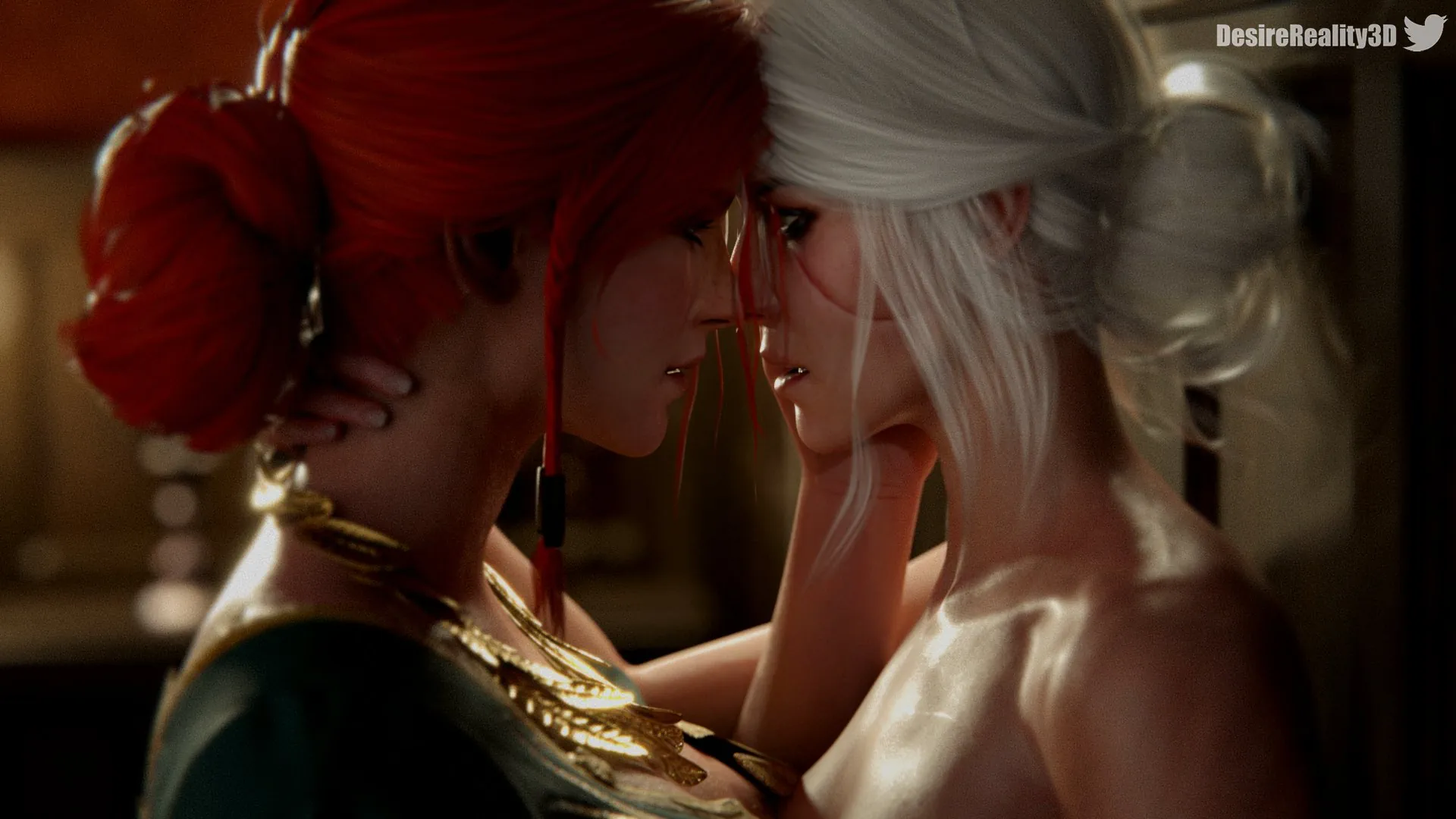 Triss & Ciri kiss